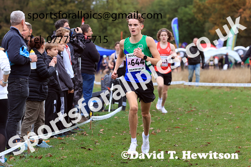 Mens Under-17s 2024 National Cross Country Relays, Berry Hill Park, Mansfield.   Photo: David T. Hewitson/Sports for All Pics